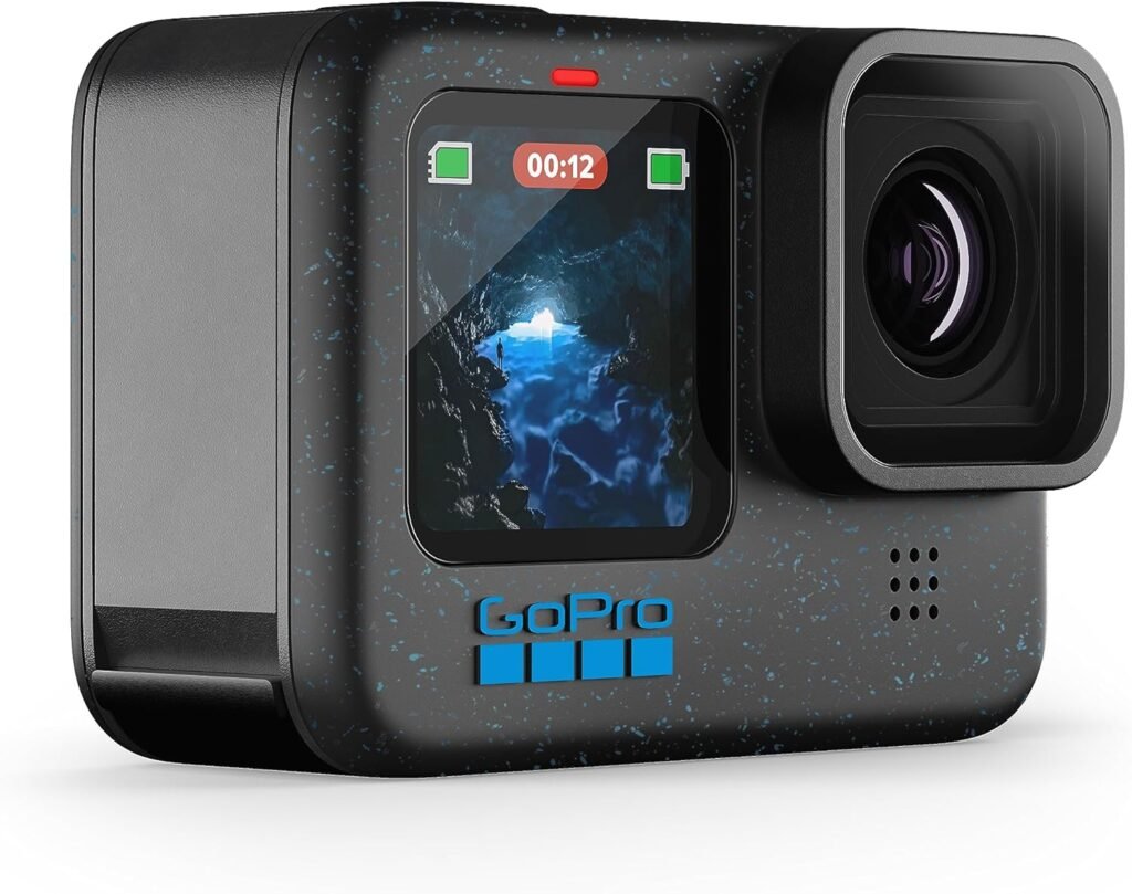 GoPro HERO12 Black - Waterproof Action Camera with 5.3K60 Ultra HD Video, 27MP Photos, HDR, 1/1.9" Image Sensor, Live Streaming, Webcam, Stabilization